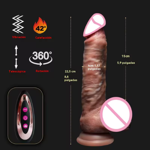 Consolador de Pene Realista con Vibración